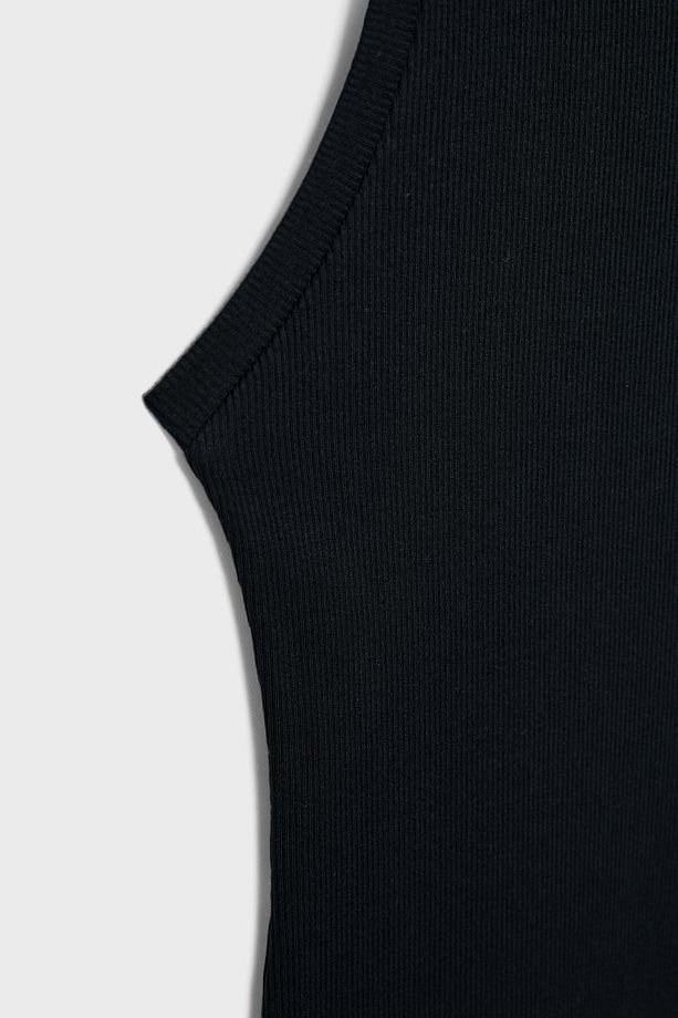 Fitilli midi elbise - 7