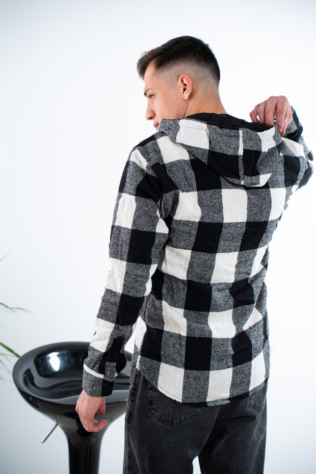 Kapüşonlu Oduncu Gömlek - 3