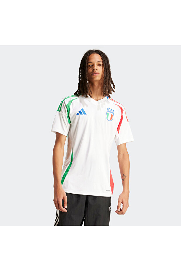 قميص FIGC A للرجال باللون الأبيض IN0656