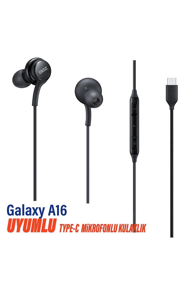 Samsung Galaxy A16 Uyumlu Type C Kulaklık Mikrofonlu - 1