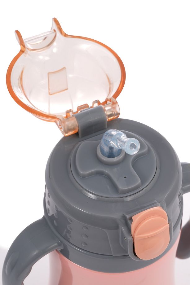 Çocuk Termosu - 280 ml | Sızdırmaz Çift Cidarlı, Vakum Yalıtımlı | Paslanmaz Çelik Pipetli Termos - 7