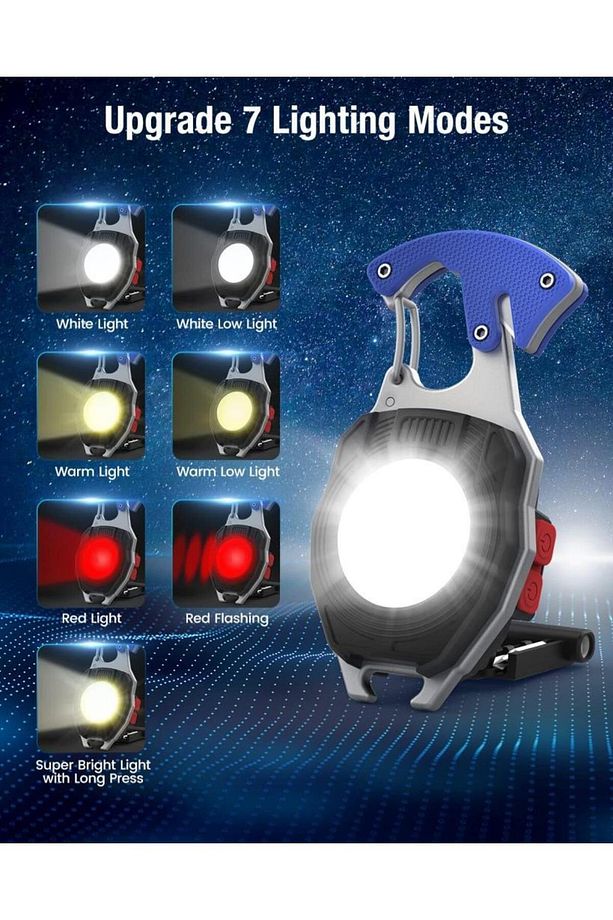WRT ŞARJLI LED LAMBASI KAMP ÇAKMAK MİNİ FENER - 7