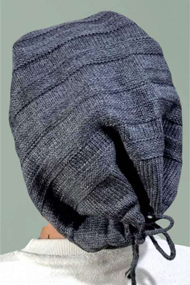 2-х комплект зимовий трикотажний шапка і шарф для чоловіків - 7