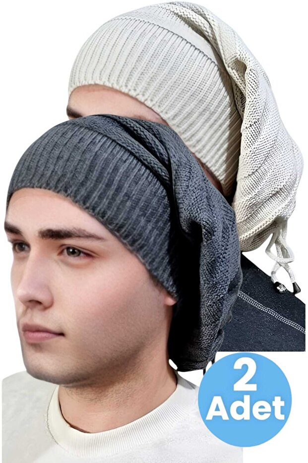 2-х комплект зимовий трикотажний шапка і шарф для чоловіків - 8