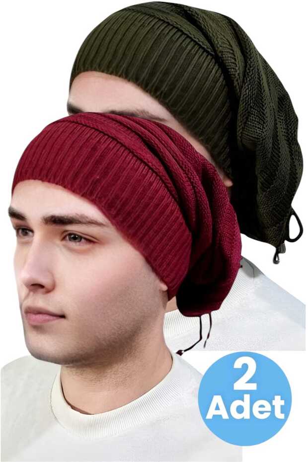 2-Piece Men's Winter Knitwear Knitted Beanie and Neck Collar