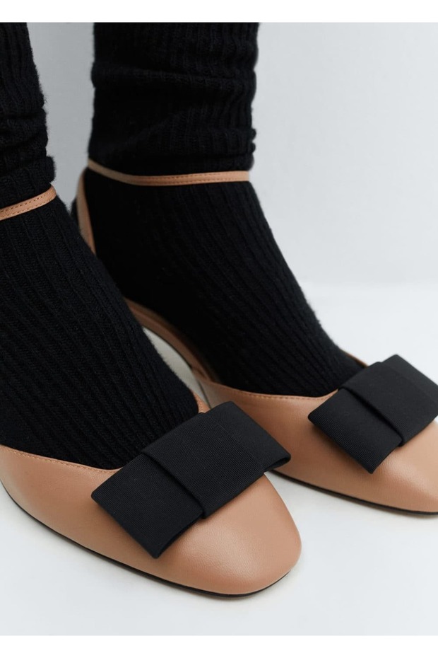 Fiyonklu deri ayakkabı - 6