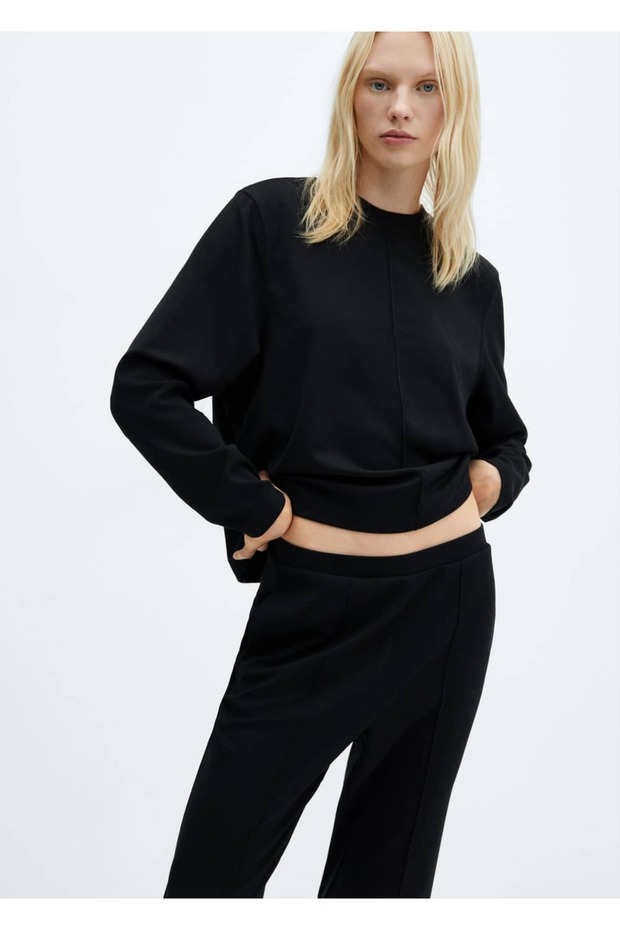 Dikişli jogger pantolon - 5