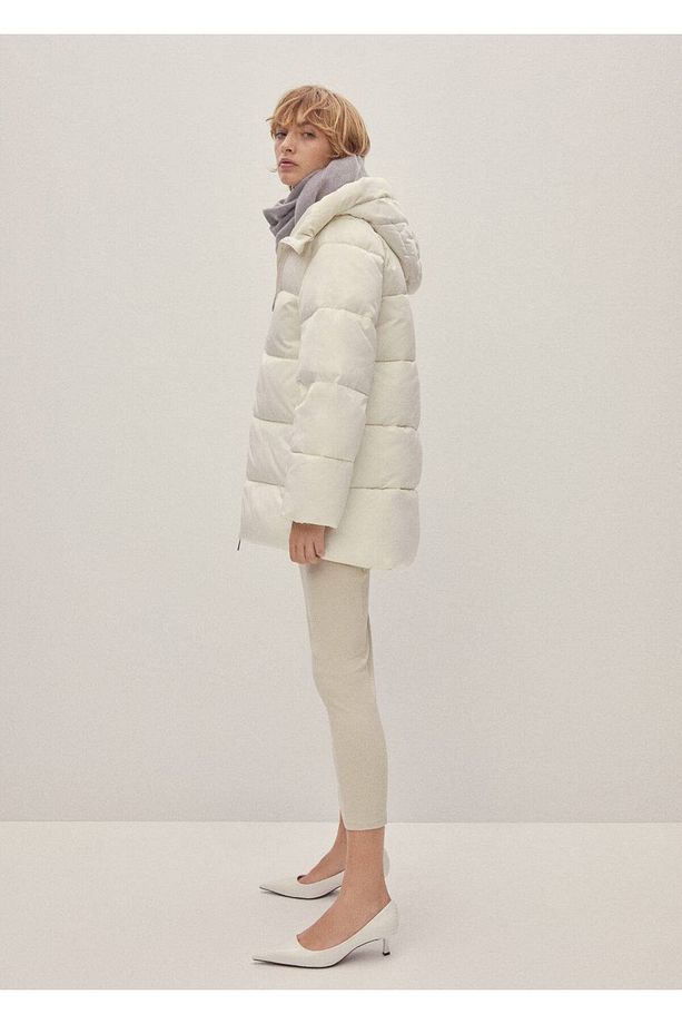 Kapüşonlu kapitone anorak - 5