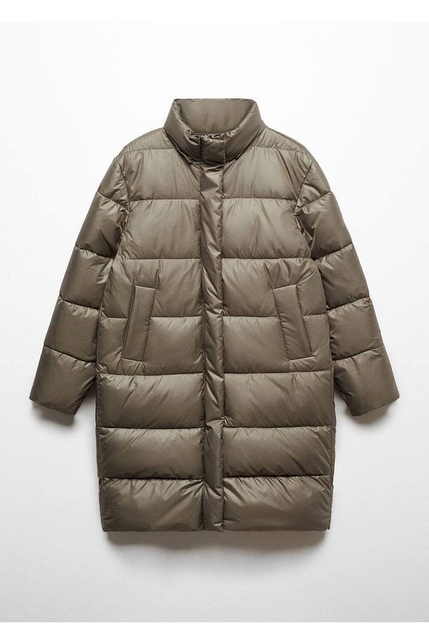 Çıkarılabilir kapüşonlu kapitone anorak - 7