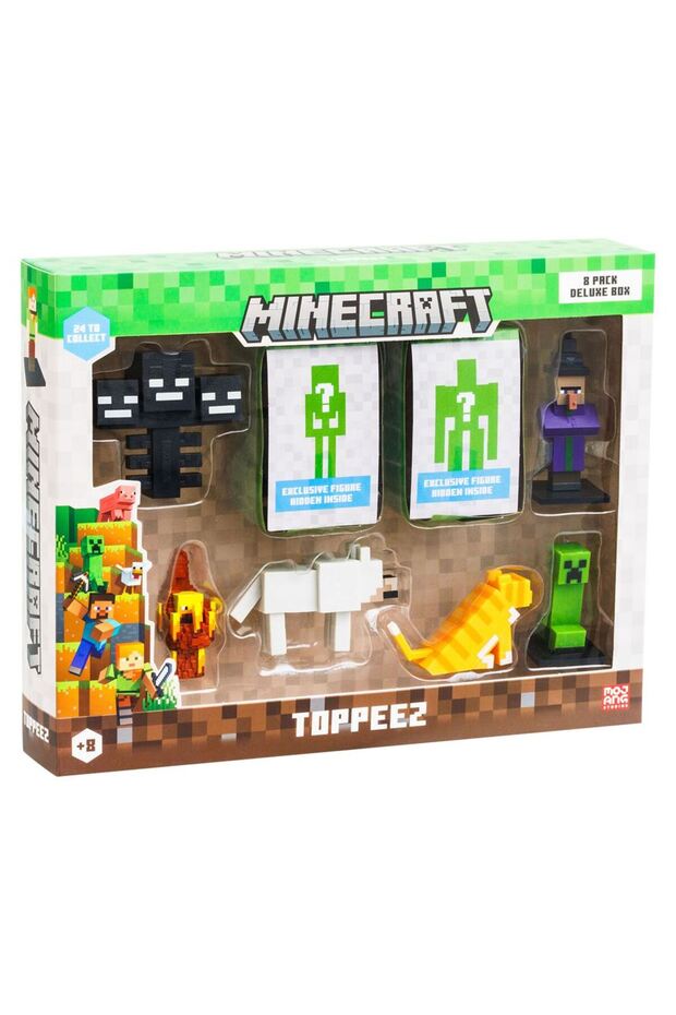 Minecraft 3D Figür Toppeez 8'li Delüks Set MC2070 Model 3 - 2