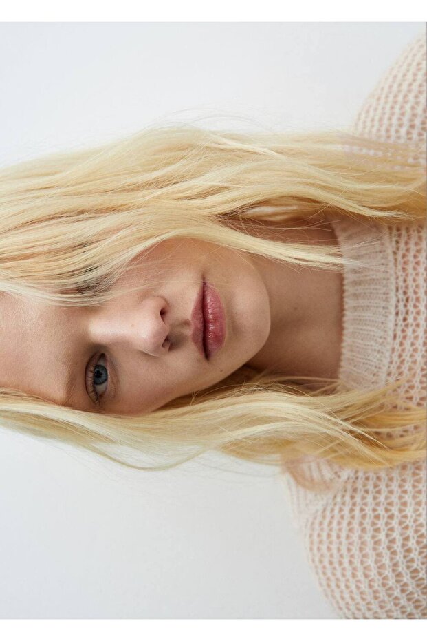 Oversize Delikli Kazak - 7