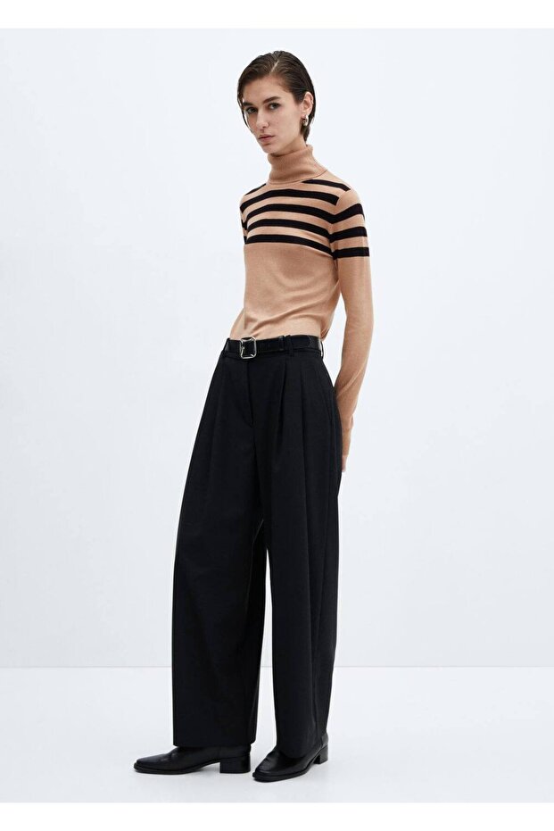 İnce triko boğazlı kazak - 2