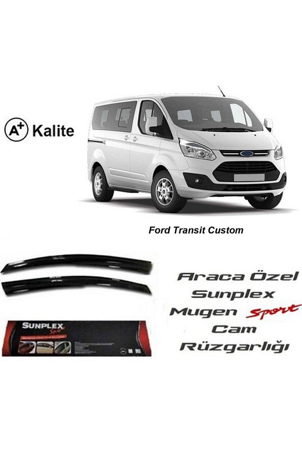 Ford Transit Custom Cam Rüzgarlığı Mugen Tip 2li - 2