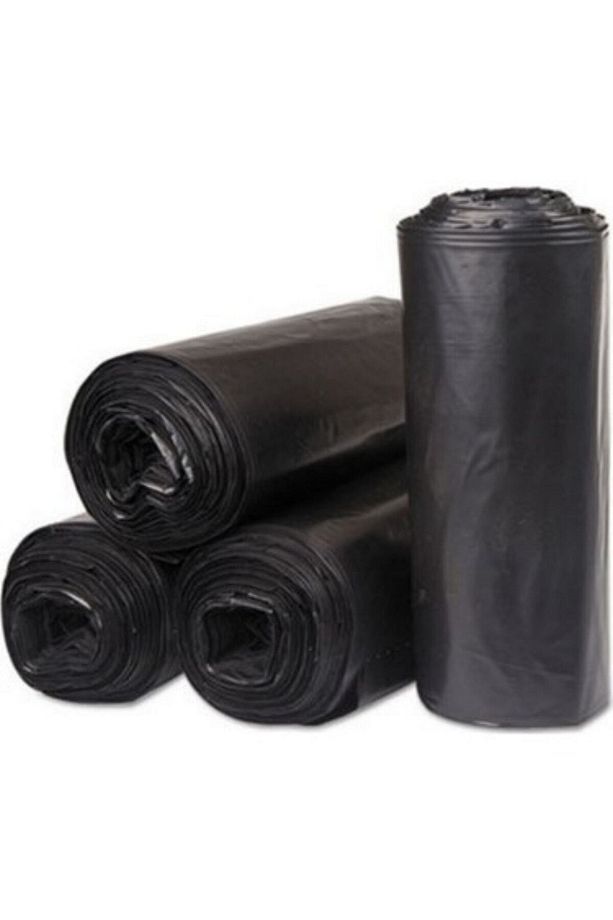 Kalın Çöp Torbası 500 gr X 5 Rulo Siyah Çöp Poşeti 80x110 Cm Jumbo Endüstriyel Çöp Torbası - 2