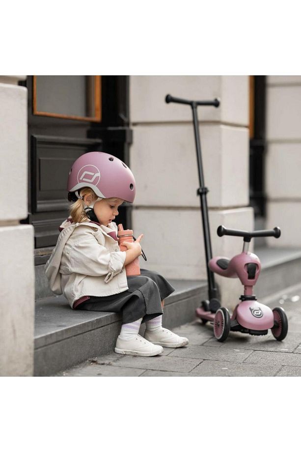 Push And Go Ebeveyn Kontrollü Çocuk Scooter Wildberry 240527-00069 - 3