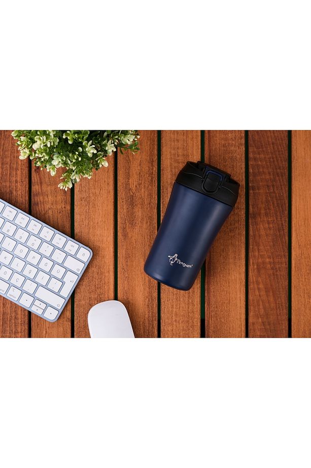 Termos Mug 400 ml - Paslanmaz Çelik, Pipetli ve Doğrudan İçme Kapaklı - 3