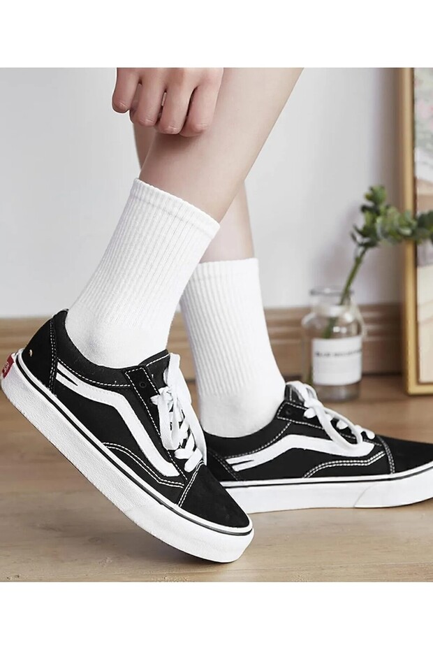 6 párov unisexových obyčajných tenisových ponožiek, 6 kusov, extra pohodlné - 2