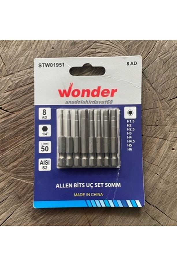 MIKNATISLI ALYAN SETİ BİTS ALYAN UÇ TAKIMI 1,5MM DEN 6MM KADAR 8PCS - 1