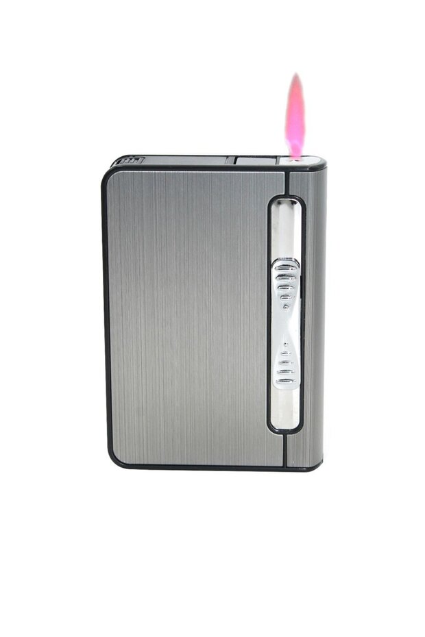 Antrasit Tabakalı Jet Çakmak - Tbksm3087mr001 - 2