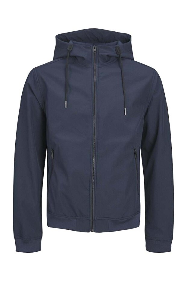 JJEBASIC SOFTSHELL HOOD NOOS Navy - 1