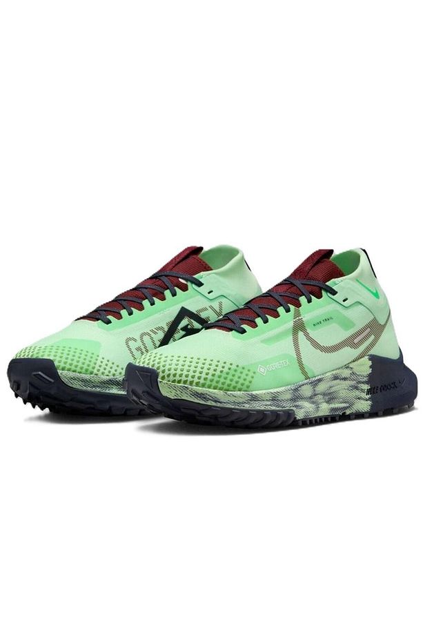React Pegasus Trail 4 Goretex Su Geçirmez Reflektörlü Yürüyüş Koşu Ayakkabısı Yeşil-lacivert - 3
