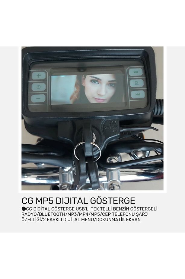 Cg mp5 dijital gösterge - Devir saati elektronik olan modeli - tek halatlı - 1