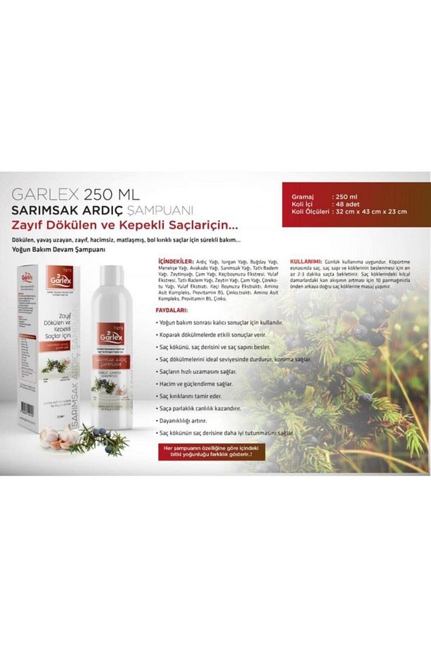 Sarımsak & Ardıç Şampuanı 250 ml 5547364388047 - 4