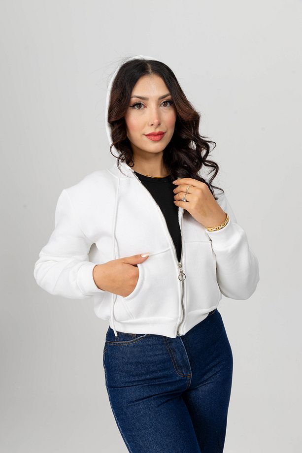 Yüksel Ergül 3856 Fermuarlı Mini Sweatshirt - 8