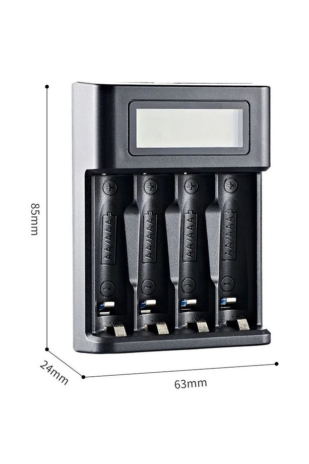 Pil Şarj Cihazı (DÖRT YUVALI) - 1.2v Ni-mh / Ni-cd Aa / Aaa / Gt-bc03 - 4