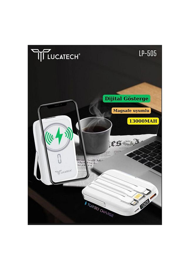 Samsung Galaxy S24 / S24 FE / S24 Plus / S24 Ultra uyumlu Powerbank 13.000 mAh MAGSAFE - 4