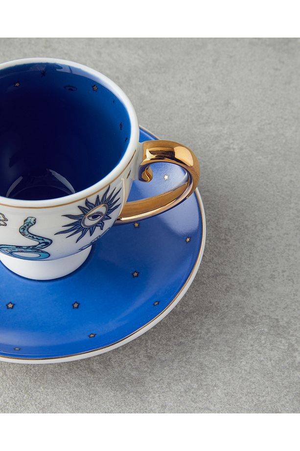 Talisman Snake New Bone China 4 Parça 2 Kişilik Kahve Fincan Takımı 100 ml Beyaz - 4