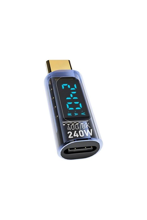 8k Hdmi, 40gpbs Ve 240w Süper Hızlı Dişi Type C To Erkek Type C Şarj, Data Ve Hdmi Çevirici A - 1