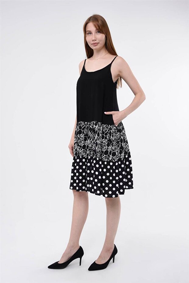 İnce Askılı Elbise - 2