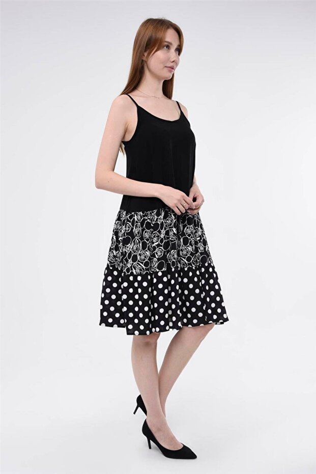 İnce Askılı Elbise - 3