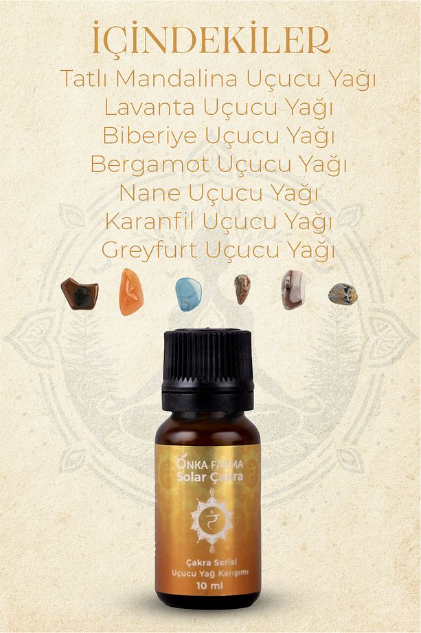 Solar Çakra Aromaterapi Yağ Karışımı 10 ml - 7