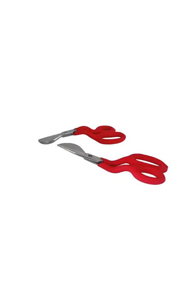 مقص منقار البط (أحمر) - 2