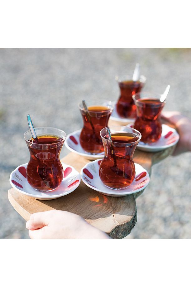 Hediyelik Siyah Çay Desenli Bez Ambalaj 400g - 5