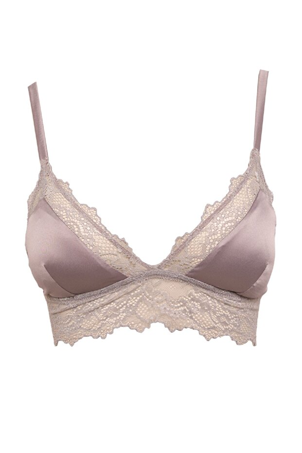 Lace Detailed Removable Padded Bra - Fall In Love B8327ax23wn