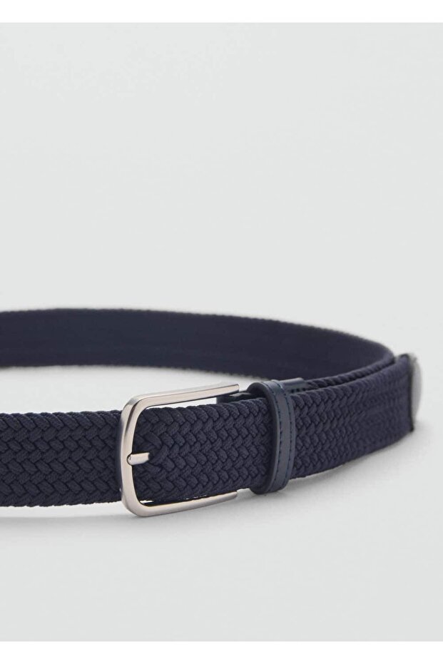 Örgü desenli elastik kemer - 1