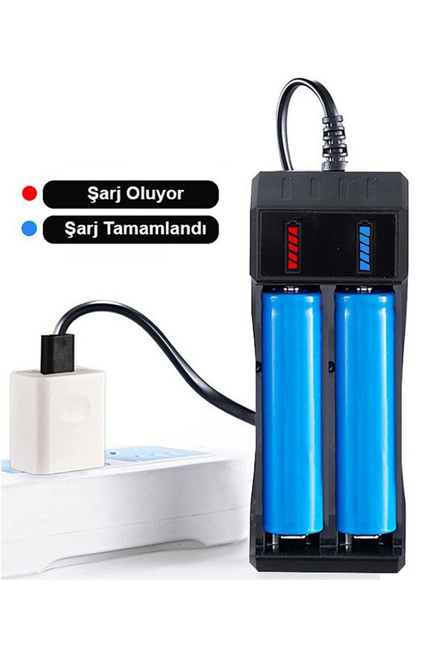 Pil Şarj Aleti (İKİ YUVALI) - Lityum Pil Şarj Cihazı / Gt-bc02 - 4