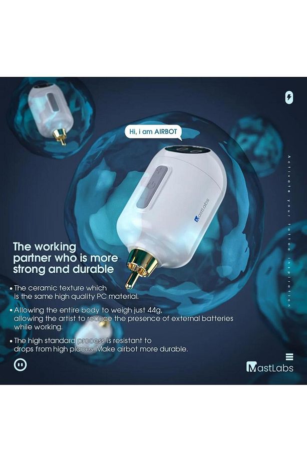 Airbot Smart Kablosuz Dövme Makinesi Adaptörü - 3