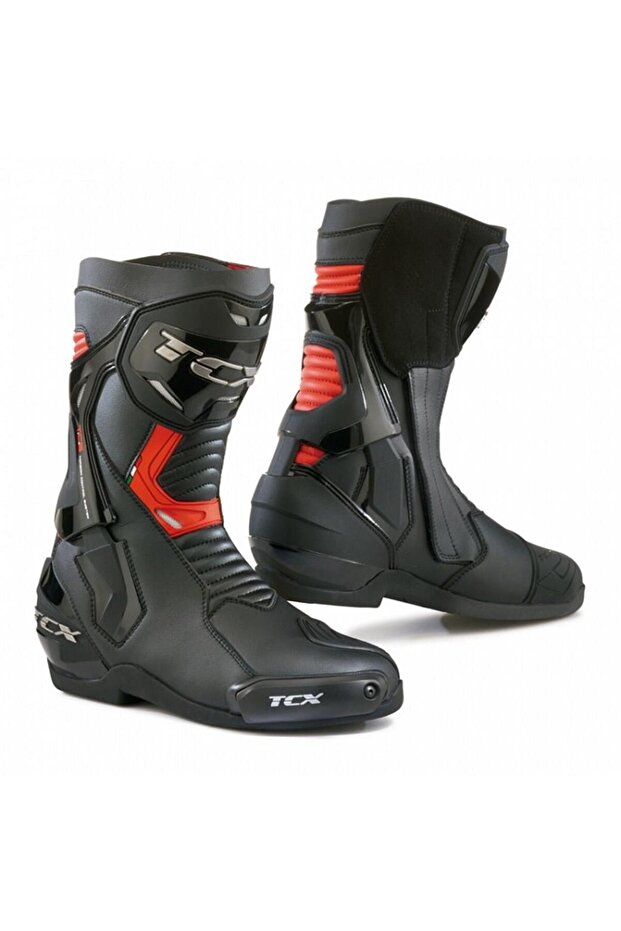 ST-FIGHTER ÇIZME SIYAH-KIRMIZI - 1