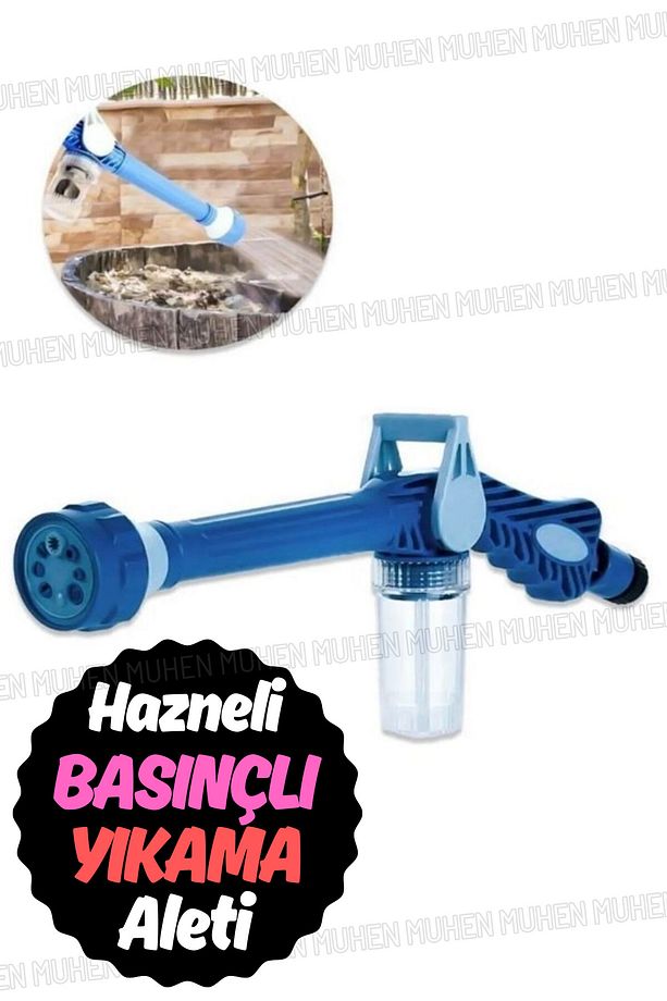 Araç ve Bahçe Temizliği İçin Basınçlı Su Tabancası - Hortum Bağlantısı ile Pratik Kullanım - 1