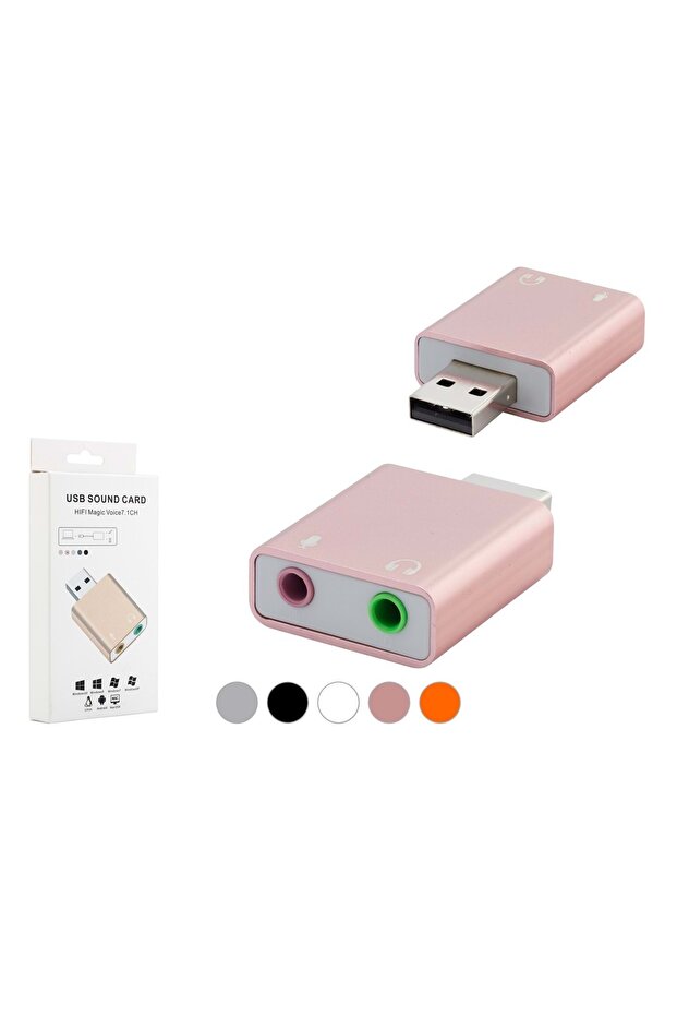 HDX5272 USB كارت صوت خارجي 7.1 رمادي