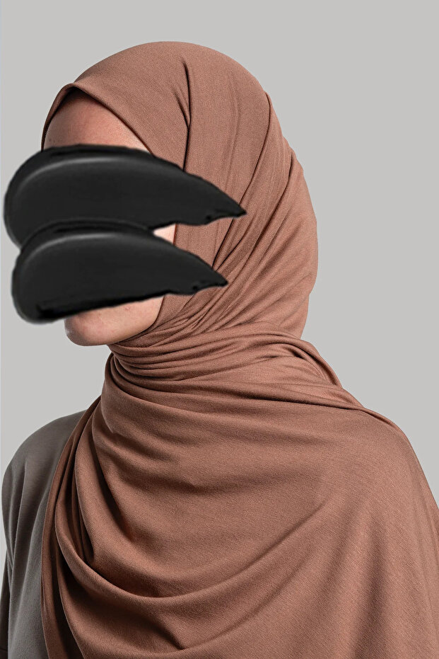 شال قطن ممشط - بني فاتح - 2