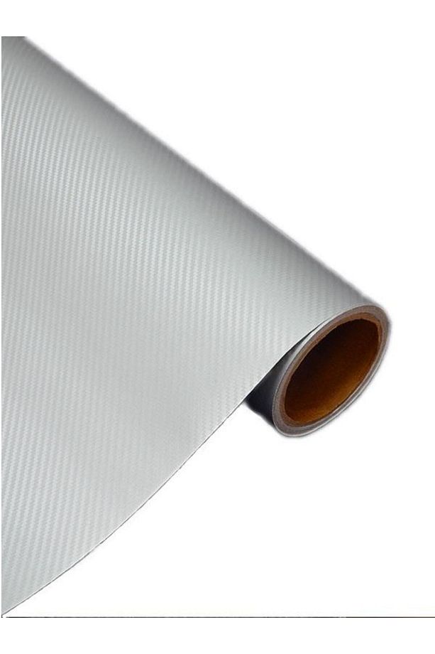 3d Karbon Fiber Folyo Açık Gri 127 Cm X 1 Metre Kaplama - 1