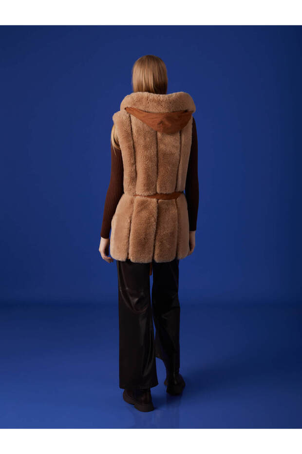Suni Kürk Yelek - 3