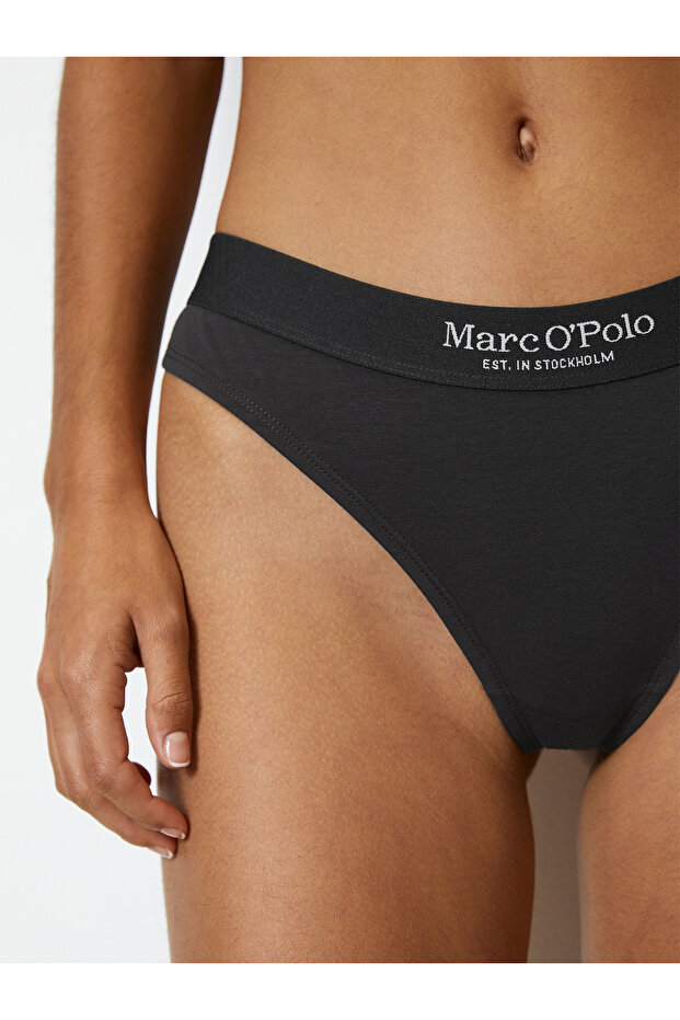 Marc O Polo Damen Strings, 3er Pack - Logobund, Organic Cotton Stretch, Basic - 2