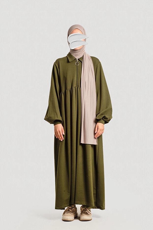Hijab Sweat Dress – Khaki