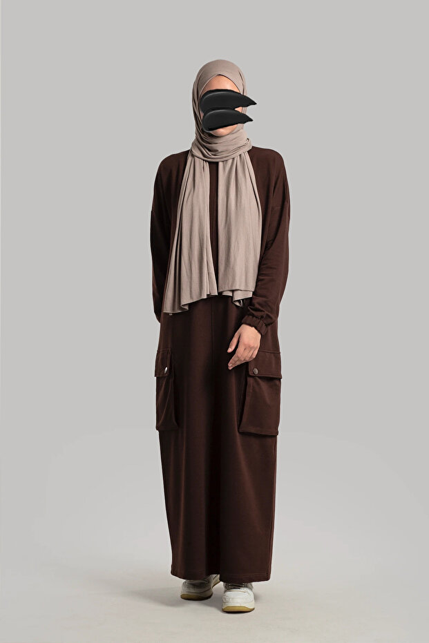 Kargo Cep Sweat – Acı Kahve - 6